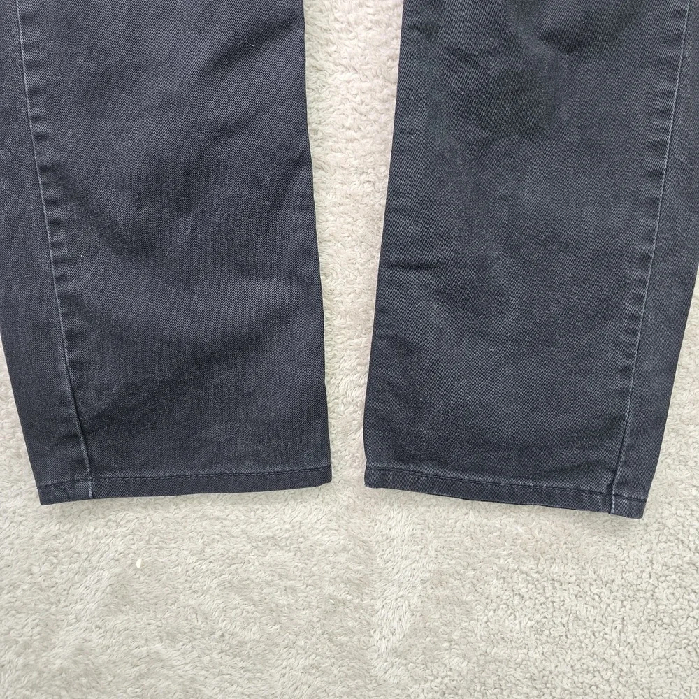 Levi's 513 Slim Straight Jeans‎ Mens W34 L30 Jet Black Stretch Denim 34x30